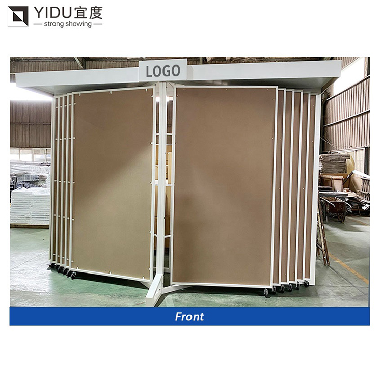 Rock Panel Display Rack Showroom Sliding Display Rack