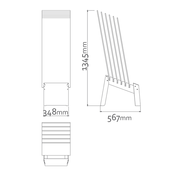 Tile Wood Flooring Metal Display Rack