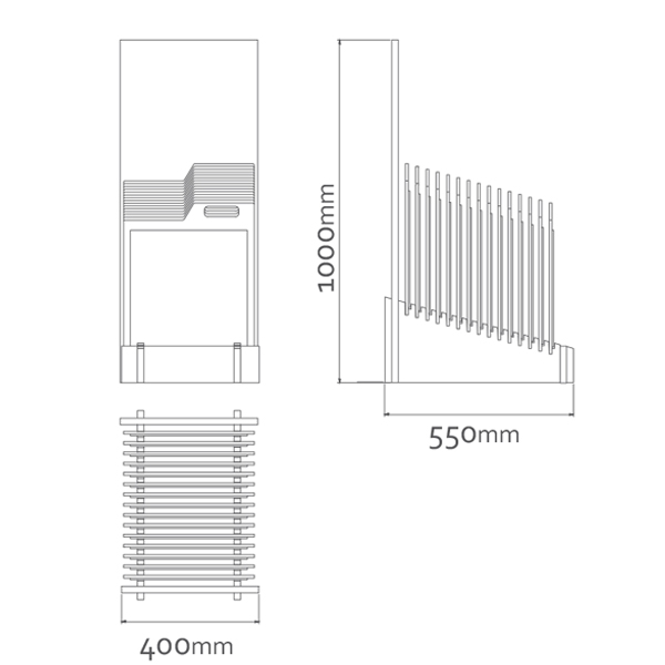 Ceramic Tile Display Rack With Metal