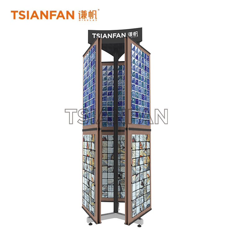 Rotating Mosaic Sample Display Rack Wholesale MZ2026