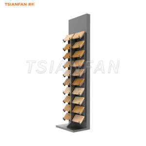 wooden floor display stand