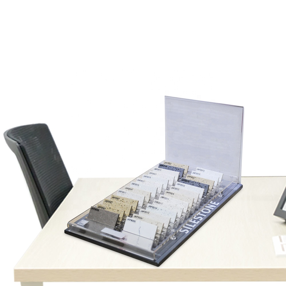 For Showroom Quartz Stone Tile Counter Folder Display Stand