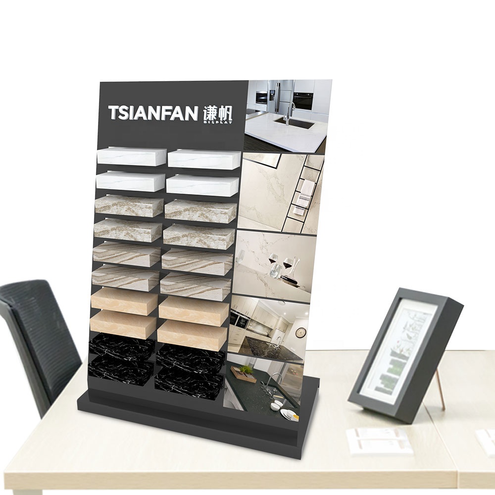 Cheap Quartz salb Table Top display Rack for shop