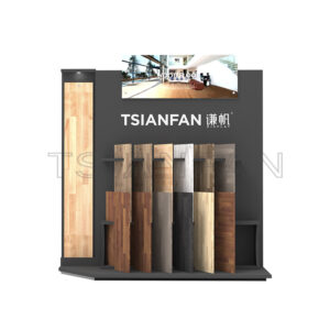 2022 store fixtures Porcelain tile wood flooring tiles Flooring display Stand-WE2038
