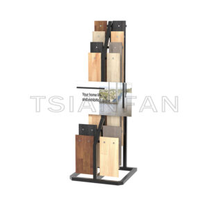 Customize Exhibition hall Solid wood floor Wall Slab handle show rack-WL6025