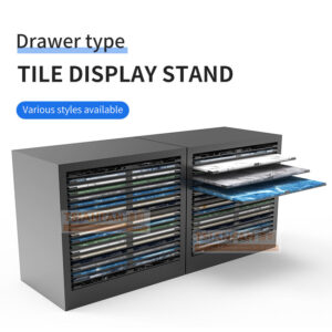Tile drawer display Tile Board  No border drawer display frame