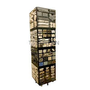 Factory Customized Mosaic tile marble mosaic rotating stand Tower Showroom ML103