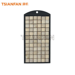 New design mosaic quartzite ceramic stone sample display Plastic board PS047
