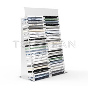 High quality customized floor standing rack Marble tile stone Natural stone sample display stand Metal flooring stand SRT008