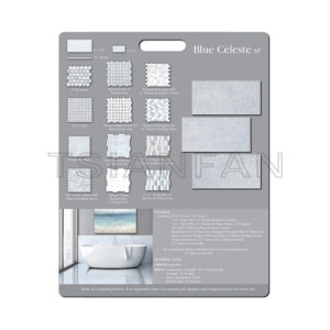 Custom Design mdf display board marble Stone Ceramic stone sample display PF005-13