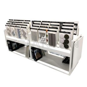 New design mosaic tile stone sample push pull display stand-MC1001