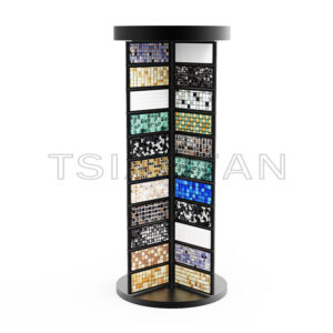 Factory direct sale mosaic tile floor rotating display rack-ML986