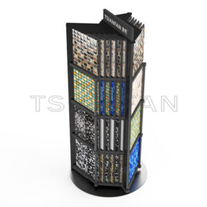 Wholesale exhibition hall marble tile sample rotation rack-MZ2109