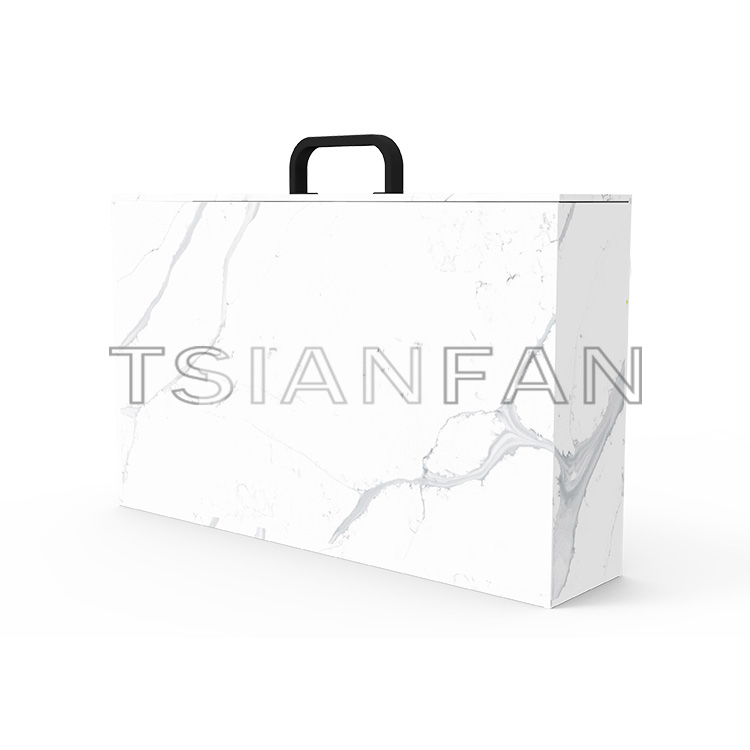 Custom portable marble display case for exhibition hall-PB017 - 图片 2