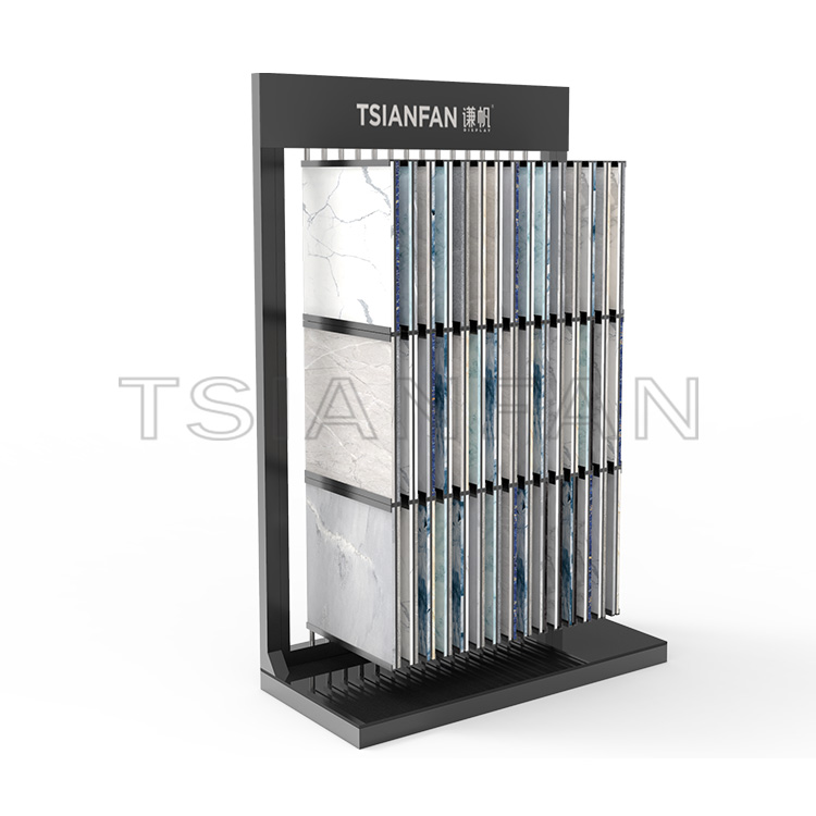 Floor display stand quartz stone custom display rack-SG001