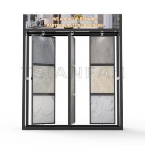 New Design Quartz Stone Floor Display Rack-SG006