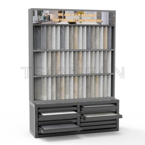 2023 Design Quartz Stone Sample Floor Drawer Combination Display Rack-SG004