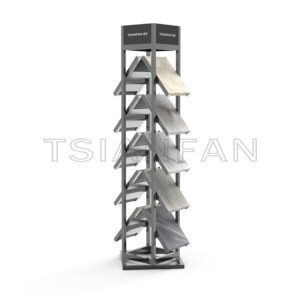 Quartz Stone Natural Artificial Stone Display Metal Floor Stand- SG908