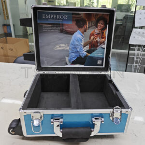 Showroom Design Tile Stone Display Suitcase Logo Color Customization