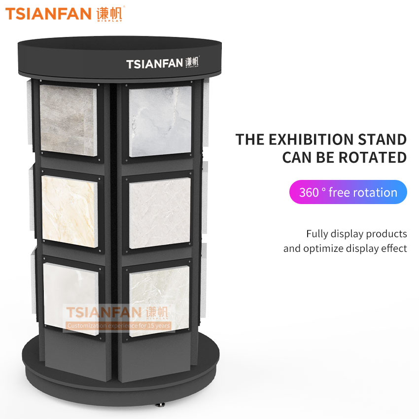 Customize rotatable quartz stone sample display frame Design-SG1010 - 图片 4