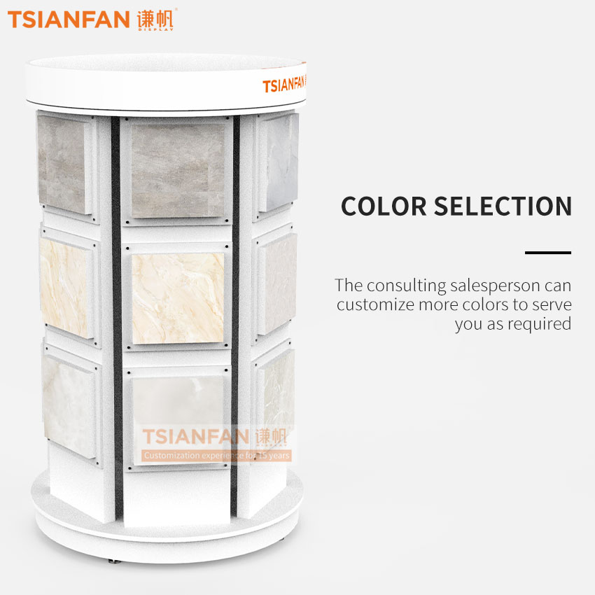 Customize rotatable quartz stone sample display frame Design-SG1010 - 图片 3