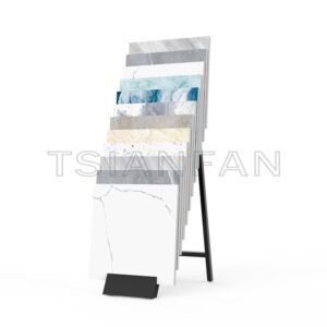 Exhibition hall Stone Sample Waterfall floor showroom design Display Shelf -SG1022