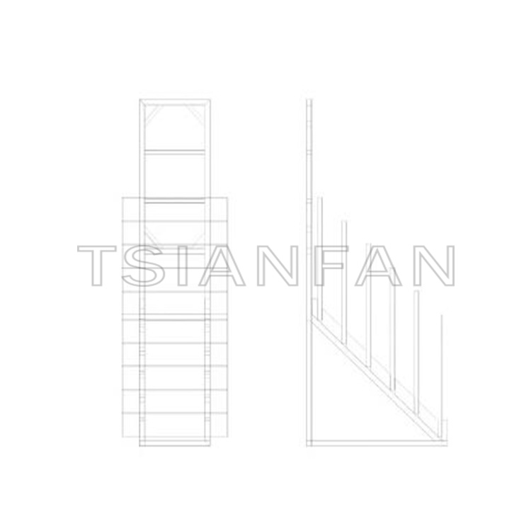 Highest Quality Metal Waterfall Display Stand Stone Tile Sample Display-WE055 - 图片 2