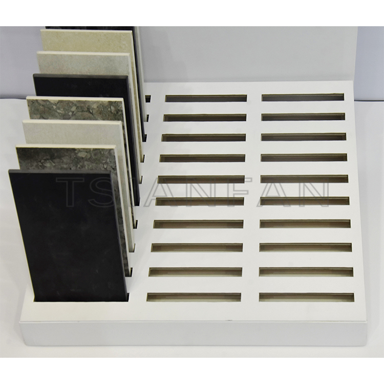 New white countertop display stand quartz stone sample display - 图片 2