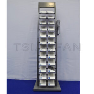 Stone brick floor display stand granite display showroom