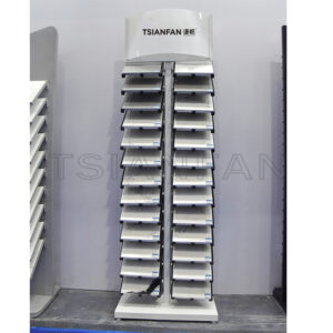 Display stand stone sample floor-to-ceiling exhibition hall design granite display stand