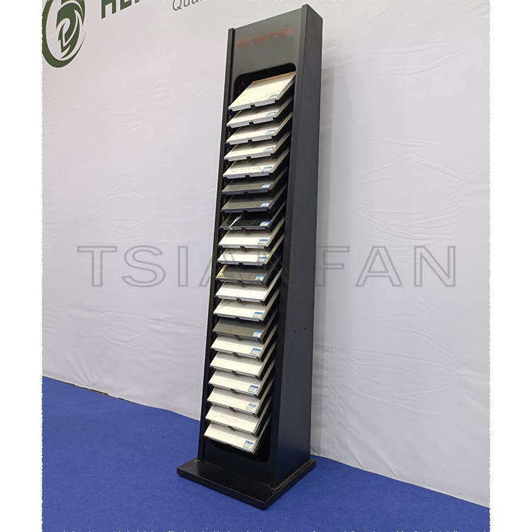 retail quartz showroom display stand design stone sample display - 图片 2