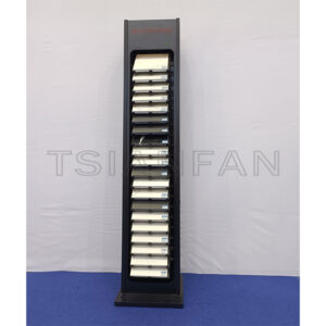 retail quartz showroom display stand design stone sample display