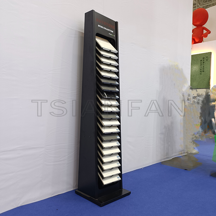 retail quartz showroom display stand design stone sample display - 图片 3