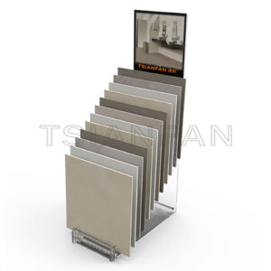 Exhibition floor tile waterfall display stand Acrylic display stand
