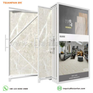 Artificial stone quartz stone tile sample push-pull rotating rack