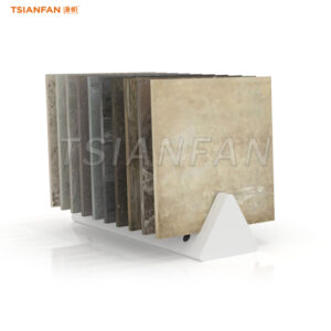 Artificial stone sample display rack tile floor display iron frame design team