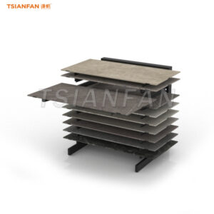 Pull-out ceramic tile exhibition hall display rack for sale
