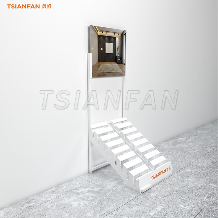 Wooden floor simple display stand exhibition sample iron stand-CT2131 - 图片 3