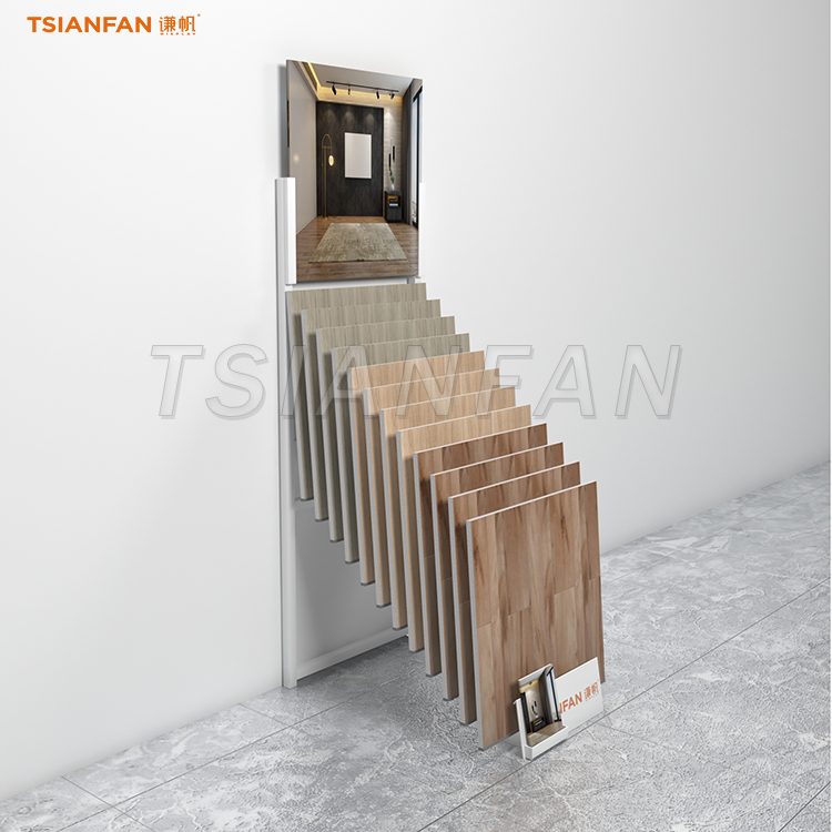 Wooden floor simple display stand exhibition sample iron stand-CT2131 - 图片 2