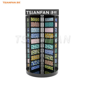 MM017-Turntable rack for mosaic tile sample exhibition hall display stand