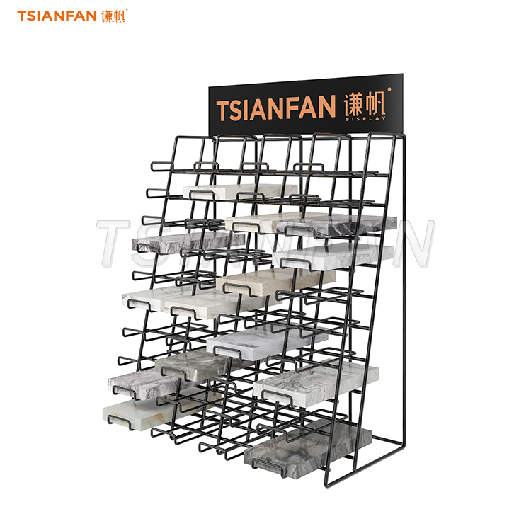 SRT010-Desktop granite display stand small sample countertop rack - 图片 2