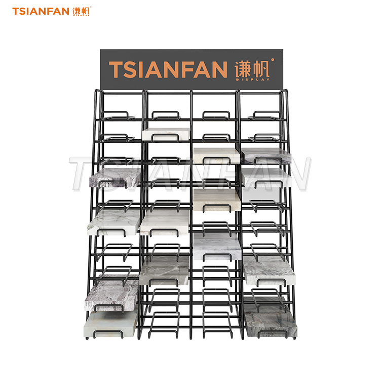SRT010-Desktop granite display stand small sample countertop rack