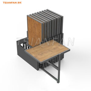 floor wood display rotation racks walnut slab show-WO601