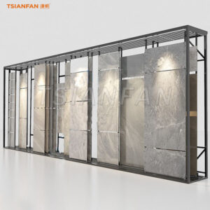 Popular tile push-pull rack LED display rack exhibition hall display design