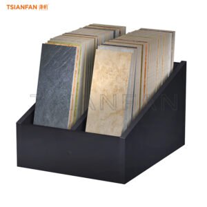 MDF desktop granite display stand custom display box black