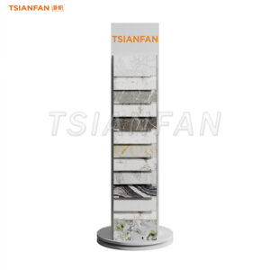 CZ015-flooring quartz stone sample shelves exhibition hall stand
