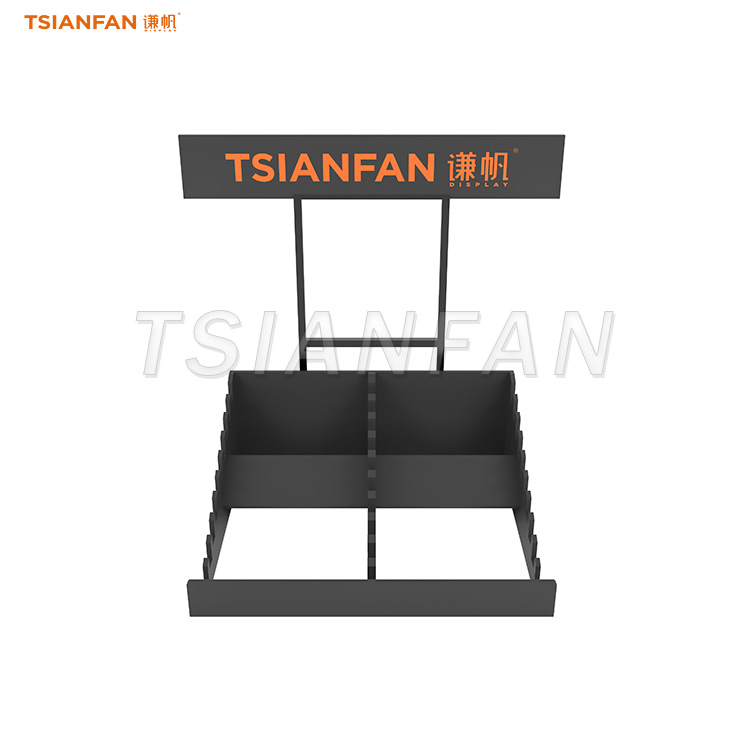 WE808-Desktop wood block sample storage rack custom countertop design rack - 图片 4