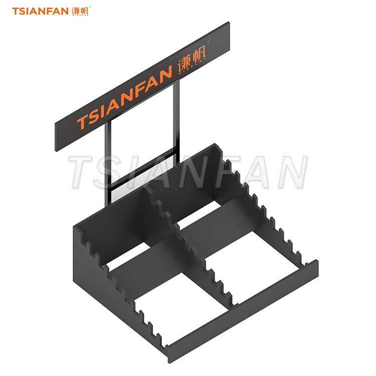 WE808-Desktop wood block sample storage rack custom countertop design rack - 图片 5