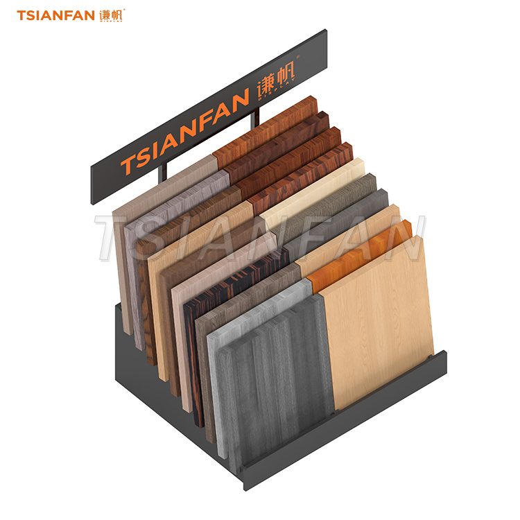 WE808-Desktop wood block sample storage rack custom countertop design rack - 图片 3