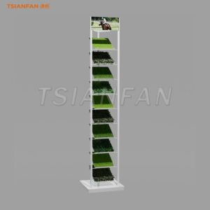 SZP009-Upright compact artificial turf display stand outdoor display device